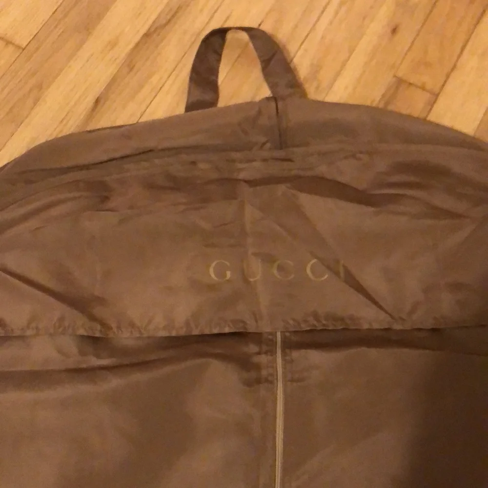 Gucci brown garment bag